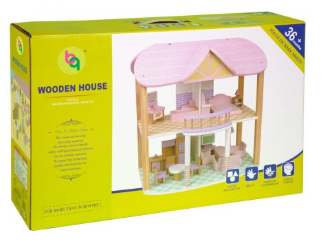 Кукольный домик Babygarden FRIENDLY COTTAGE с мебелью