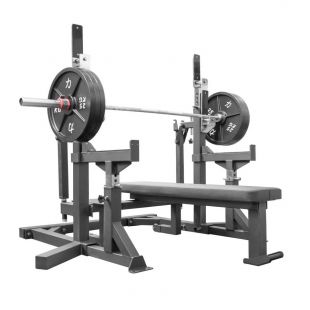 Скамья для жима олимпийская домкратная / стойка для приседаний IPF Gymmaster SS-27