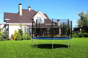Батут Diamond Fitness External 12ft с внешней сеткой и лестницей
