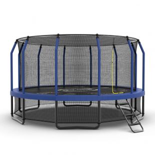 Батут каркасный с защитной сеткой и лестницей MZONE LUX 16 FT (488 см)