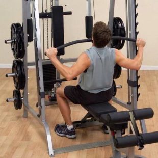 Мультикомплекс Body-Solid GS348QP4 на базе машины Смита GS348Q