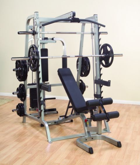 Мультикомплекс Body-Solid GS348QP4 на базе машины Смита GS348Q