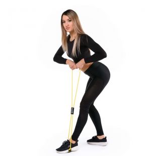 Эспандер трубчатый PROFI-FIT, восьмерка, желтый, сопротивление слабое 3,5 кг