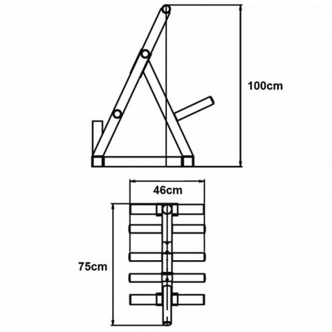 Стойка для весов Powertec Weight Rack