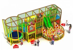 Игровой лабиринт "Приключения на ферме"