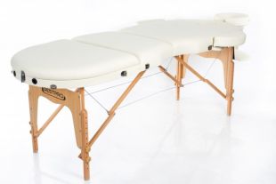 Массажный складной стол Restpro VIP OVAL 3 Cream